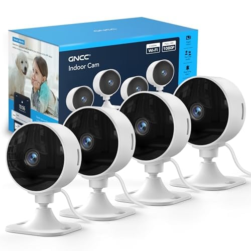 GNCC 2.4GHz Indoor Security Camera 4-Pack