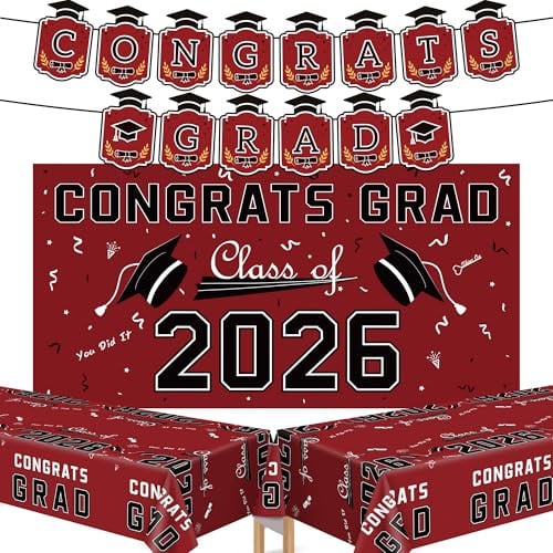 3-Piece Graduation 2026 Party Decorations Deal