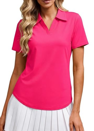 Alaroo Women's Golf Polo Shirts Short Sleeve UPF 50+ Deal