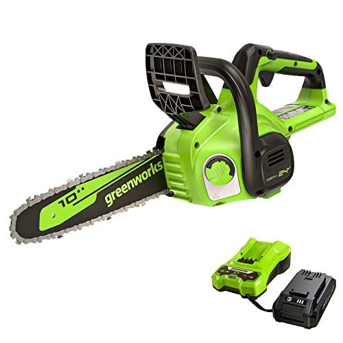 Greenworks 24V 10" Cordless Compact Chainsaw Kit