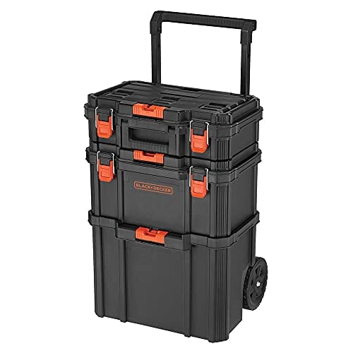BLACK+DECKER Stackable Storage System Set 3-Pc