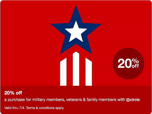 Target Military Coupon Deal