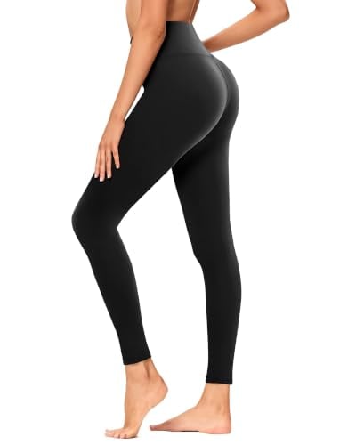 GAYHAY Women's High Waist Leggings (Black)
