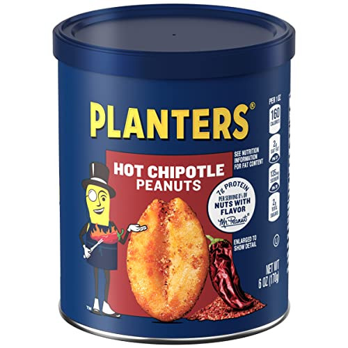 Planters Chipotle Peanuts 6 oz Bags 8-Pack
