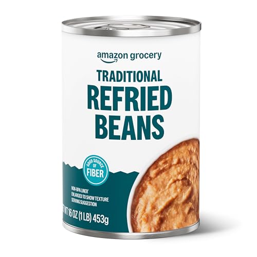 Amazon Grocery Traditional Refried Pinto Beans 16-Oz