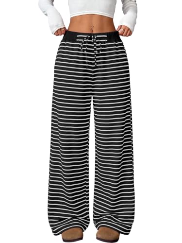 Women’s Striped Wide Leg Lounge Pants Deal