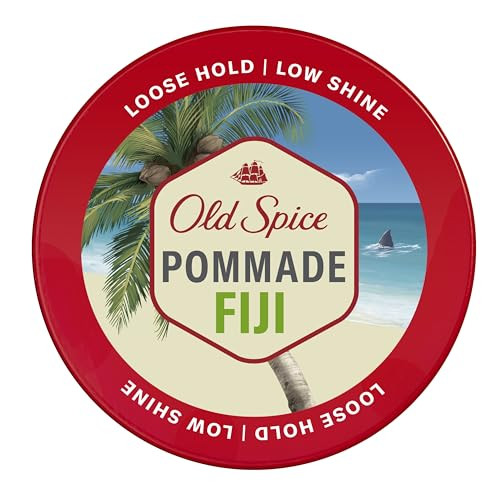 Old Spice Fiji Men's Hair Styling Pomade Loose Hold & Low Shine 2.22-Oz