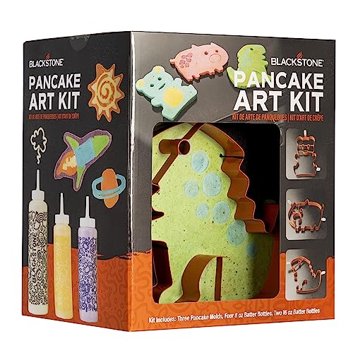Blackstone 9-Piece Pancake Art Kit with Four 8oz Squeeze Bottles, Two 16oz Squeeze Bottles, and 3 Animal Shaped Pancake Molds Deal