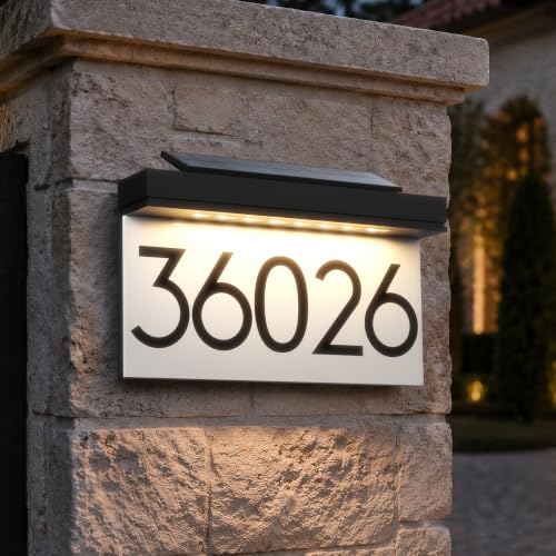Solar House Address Sign