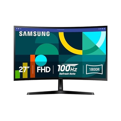 Samsung 27" Essential S3 (S36GD) Series FHD 1800R Curved Computer Monitor 100Hz