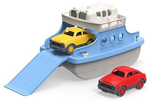 Green Toys Ferry Boat with Mini Cars Bathtub Toy (Blue/White) Deal