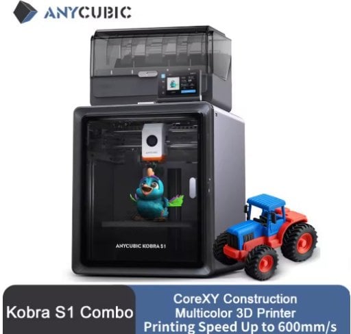 Anycubic Kobra S1 Combo Multi-Color 3D Printer