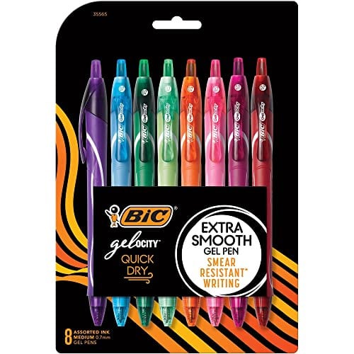 BIC Gel-ocity Retractable Gel Pens, Assorted, 8-Count Deal