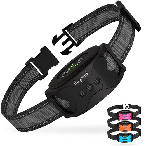 DogRook Rechargeable Dog Bark Collar - No Shock Training Smart Collar