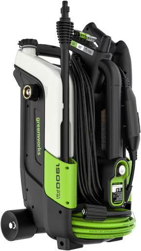 Greenworks 1900-PSI 1.2-GPM Cold Water Electric Pressure Washer with 4 Spray Tips