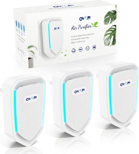 Plug In Filterless Negative Ion Air Purifiers - 3 Pack Deal