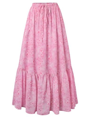 Scarlet Darkness Women's Floral Maxi Skirt w/ Pockets Deal
