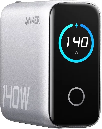 Anker 140W 4-Port USB-C & USB-A Wall Charger w/ Built-In Display Deal