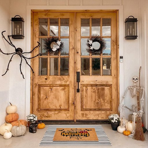 Halloween Front Door Mat Combo Set