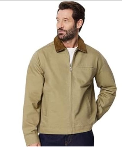 Amazon Essentials Men Relaxed-fit Rigid Zip Jacket Deal