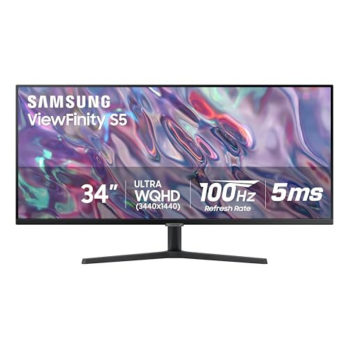 Samsung 34" ViewFinity S50GC Series Ultra-WQHD Monitor, 100Hz