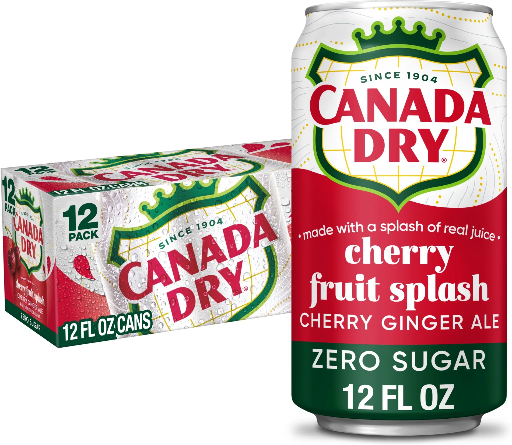 Canada Dry Fruit Splash Cherry Ginger Ale 12-Pack Deal
