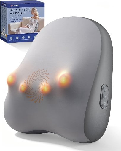 JZBRAIN Back Massager for Pain Relief Deep Tissue Lower Back Massager with Heat Deal