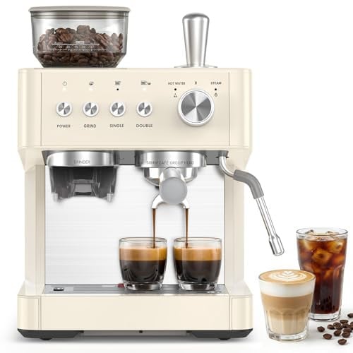Kndko Espresso Machine with Grinder