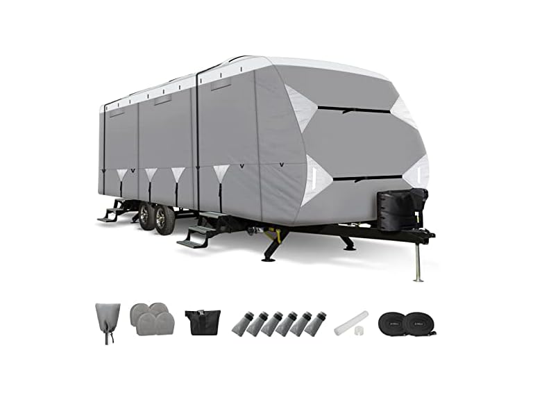 Leader Accessories Travel Trailer RV Cover Windproof Deal