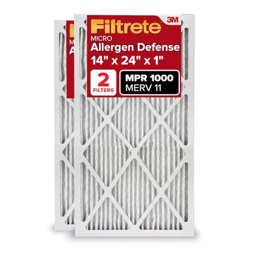 Filtrete 14x24x1 AC Furnace Air Filter MPR 1 MERV 11 Allergen Defense 2-Pack