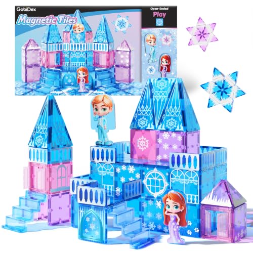 GobiDex Princess Castle Magnetic Building Blocks w/ 2 Dolls Deal