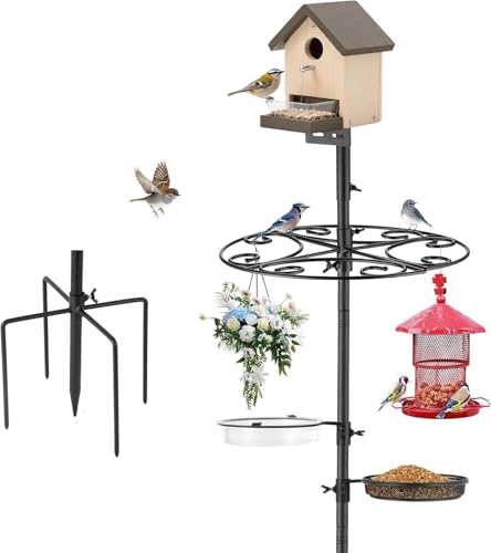 Upgraded Heavy Duty Bird Feeder Pole