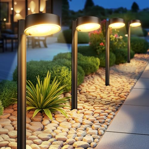 Ahaorigin LED Waterproof Solar Outdoor Pathway Lights 8-Pack (Warm White) Deal