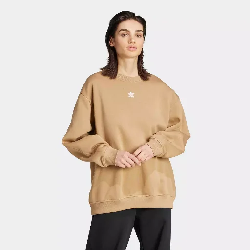 Adidas Originals Women's Essentials Fleece Oversized Crew Sweatshirt Deal