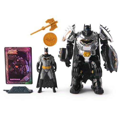 DC Comics Metal Force Batman 4" Action Figure + 6" Armor Suit Figure