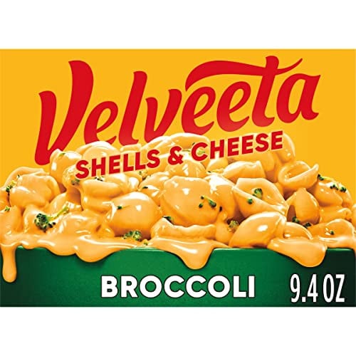 Velveeta Shells & Cheese Broccoli with Shell Pasta, Cheese Sauce & Broccoli Florets, 9.4 oz Box Deal