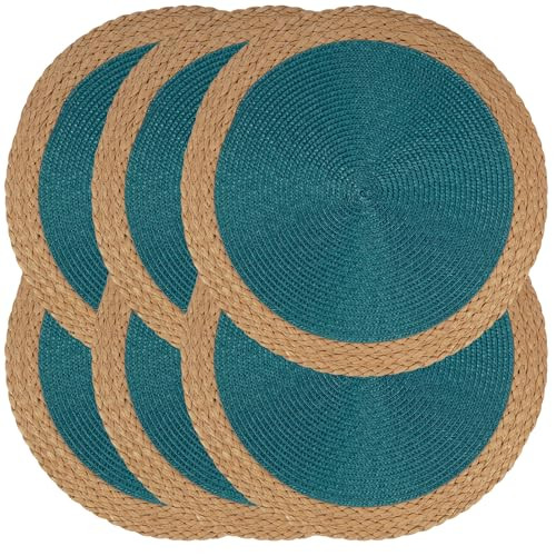 Round Braided Placemats - Set of 6