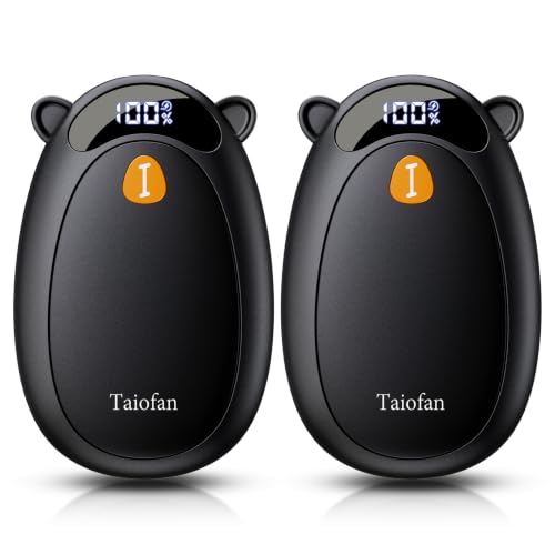 2-Count Taiofan Magnetic Rechargeable Hand Warmers with LED Display and 4 Heat Settings