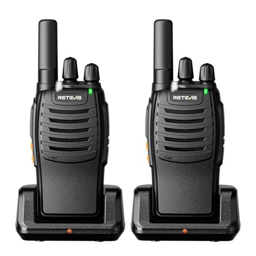 Retevis H-777 Rechargeable Walkie Talkies w/ LED Flashlight 2-Pack