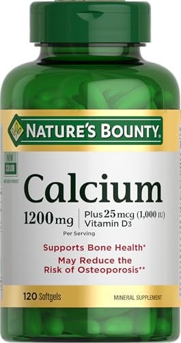 Nature's Bounty Calcium 1200mg w/ Vitamin D3 1000 IU Softgels 120-Count Deal