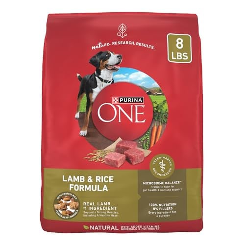 Purina ONE Dry Dog Food Lamb and Rice Formula 8 lb. Bag Deal