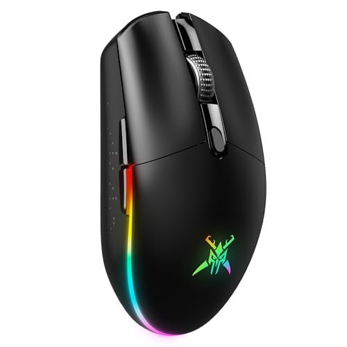 TECKNET RGB 8000 DPI 6-Buttons Rechargeable Wireless Optical Gaming Mouse