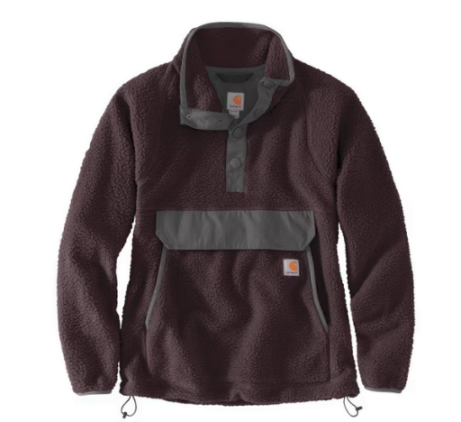 Carhartt Relaxed Fit Fleece Quarter-Snap Pullover for Ladies