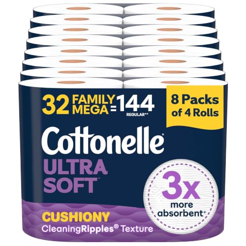 Cottonelle Ultra Soft Toilet Paper 32-ct Family Mega Rolls Deal