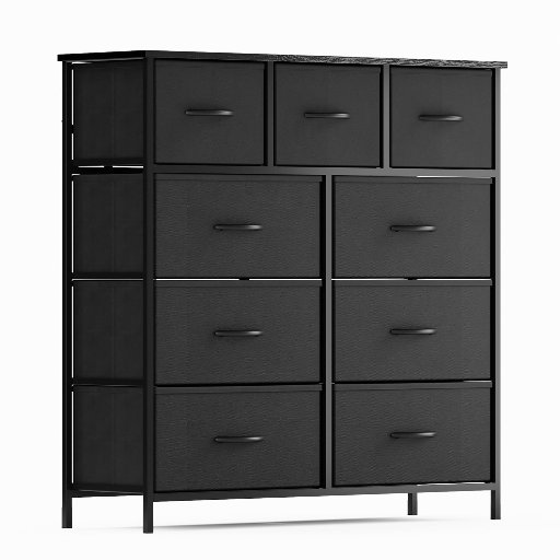 ZUNMOS Fabric Dresser for Bedroom 9 Drawer