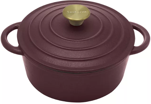 Sedona Kitchen Enamel Cast Iron 3 Quart Dutch Oven with Lid Deal