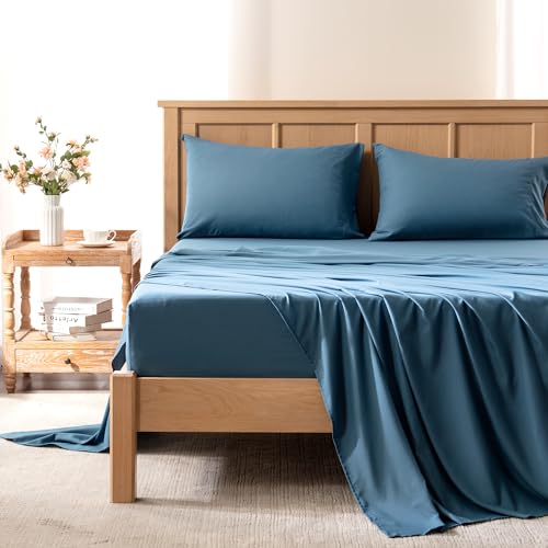Comfort Spaces Queen 4-Piece Coolmax Moisture Wicking Cooling Sheet Set Deal