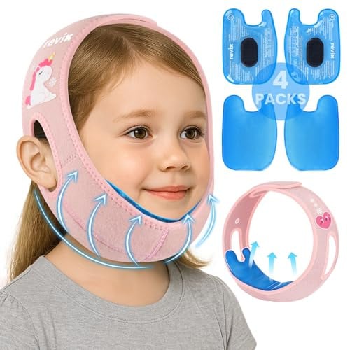 REVIX Teeth Ice Pack Head Wrap for Kids