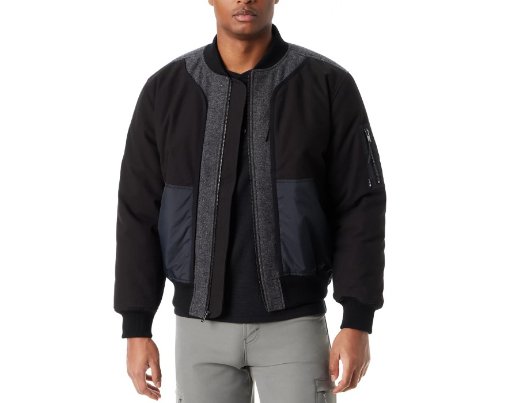 Bass Outdoor Men's Hero Mixed Media Zip-Front Bomber Jacket