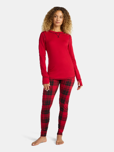 ClimateRight by Cuddl Duds Women's Brushed Comfort Top & Leggings Set (2-Piece) Deal